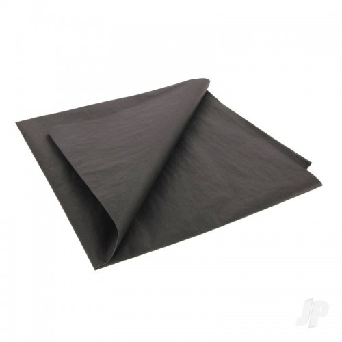 JP Stealth Black Lightweight Tissue Covering Paper, 50x76cm, (5 Sheets)